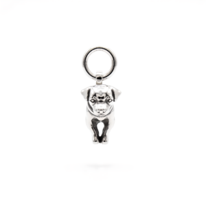 Colgante de Cachorro Jack Russell en Plata de Ley, Dije de Perro Bebé en 3D
