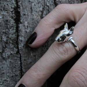 Anillo Alianza Bull Terrier en Plata 925 | Joyería Mascota