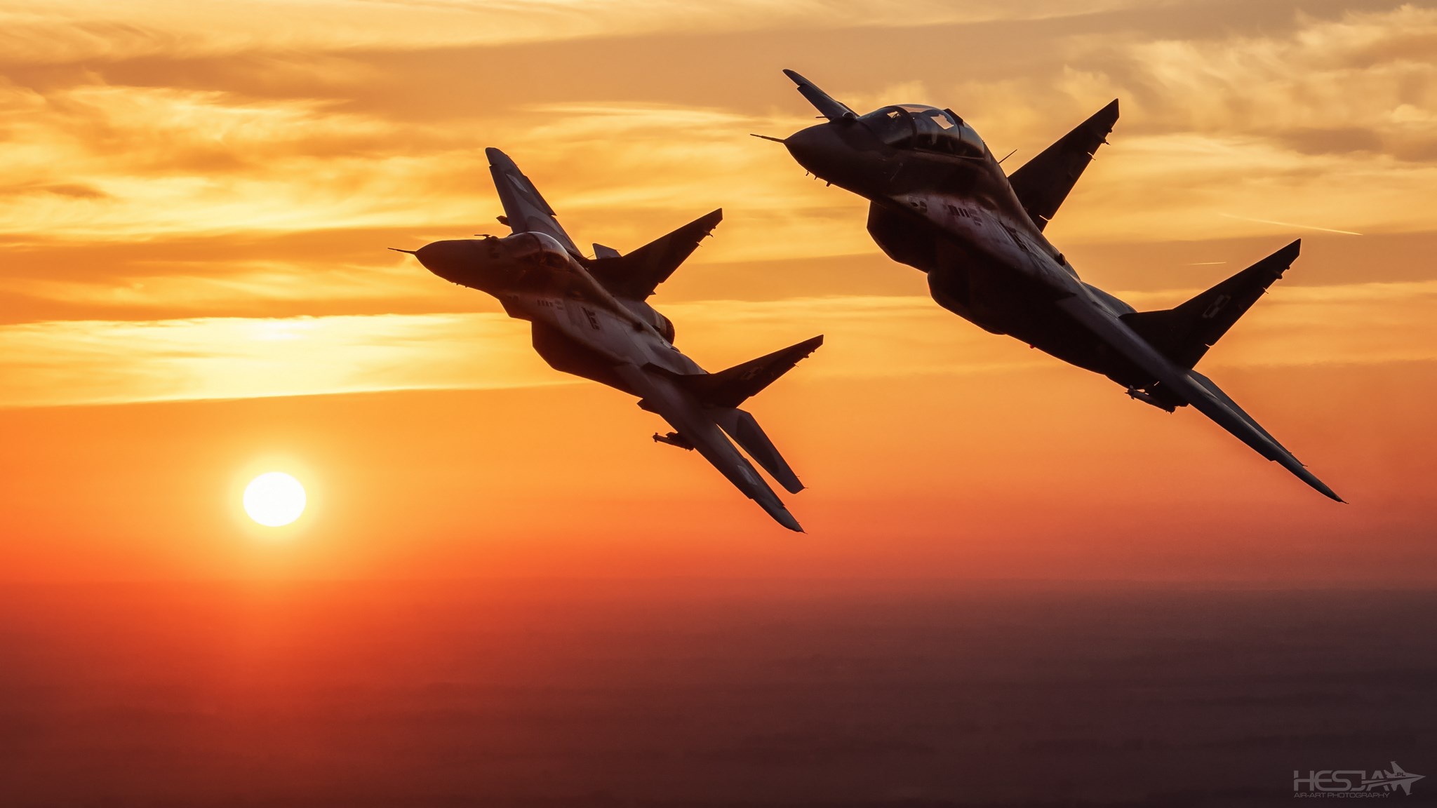 foto real 2 mig 29 volando