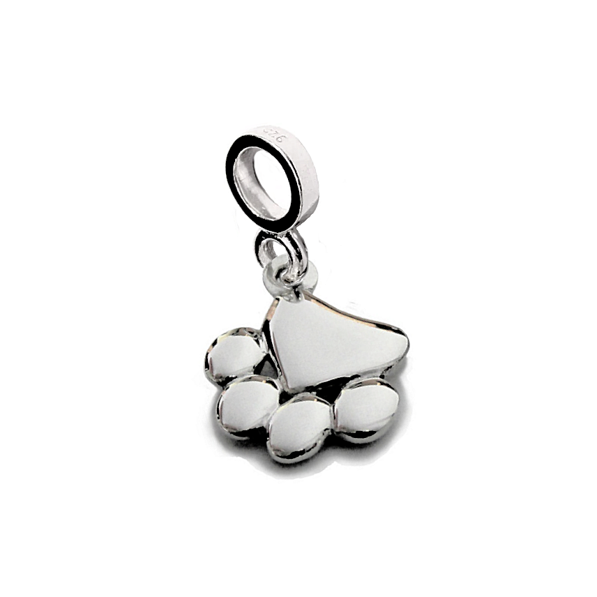 Charm Dije Pasante Cabecita Perro en Plata 925 para pulsera tipo Pandora - Imagen 10
