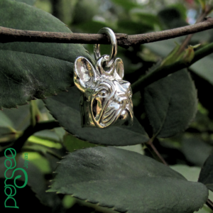 Dije Colgante Bulldog Francés en Plata 925 | Joyería Mascota
