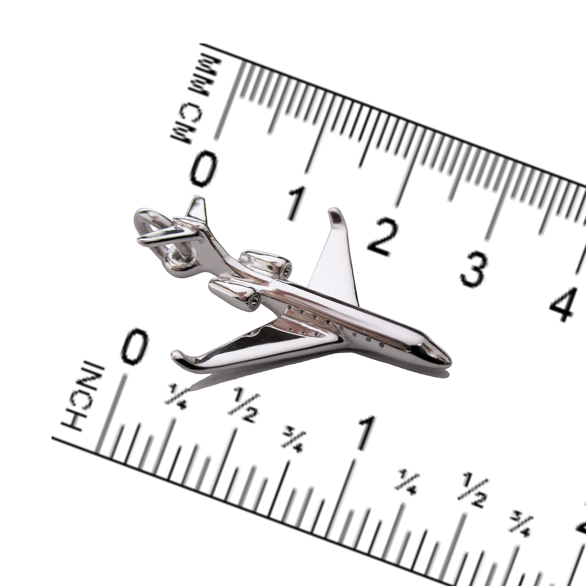 Dije Jet Privado Gulfstream G650 en Plata 925 | Joyería para Viajeros - Imagen 5