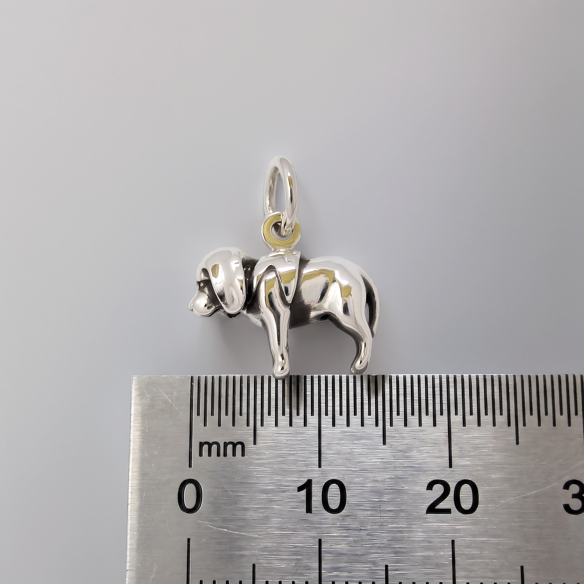 Colgante de Cachorro Beagle en Plata de Ley, Dije de Perro Bebé en 3D - Imagen 6