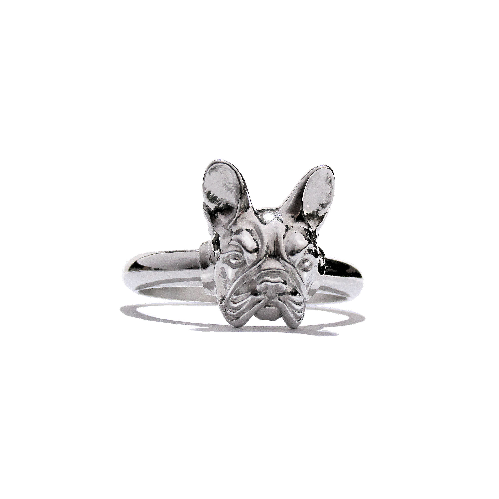 anillo tipo alianza de bulldog francés