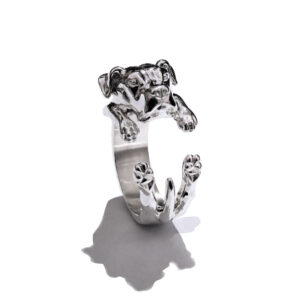 Anillo Pitbull en Plata 925 | Anillo Abrazo Mascota
