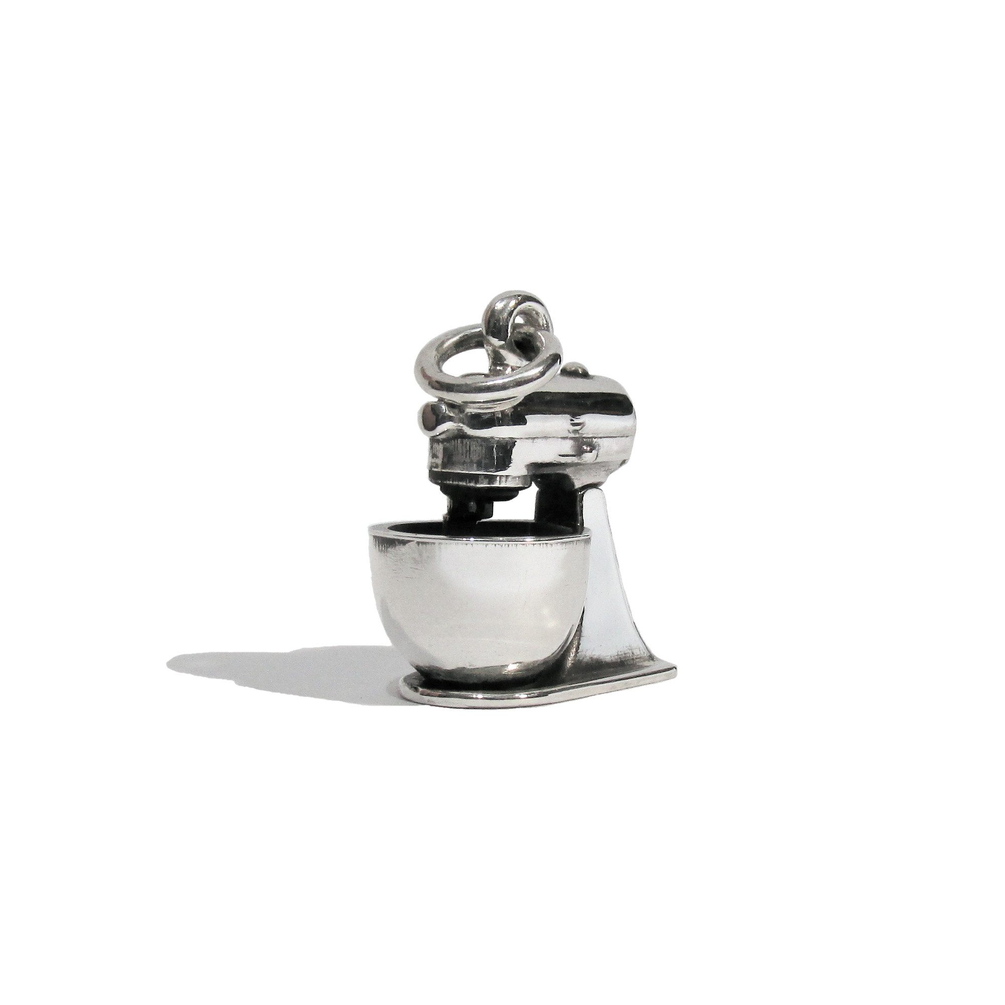 colgante mezcladora planetaria de plata