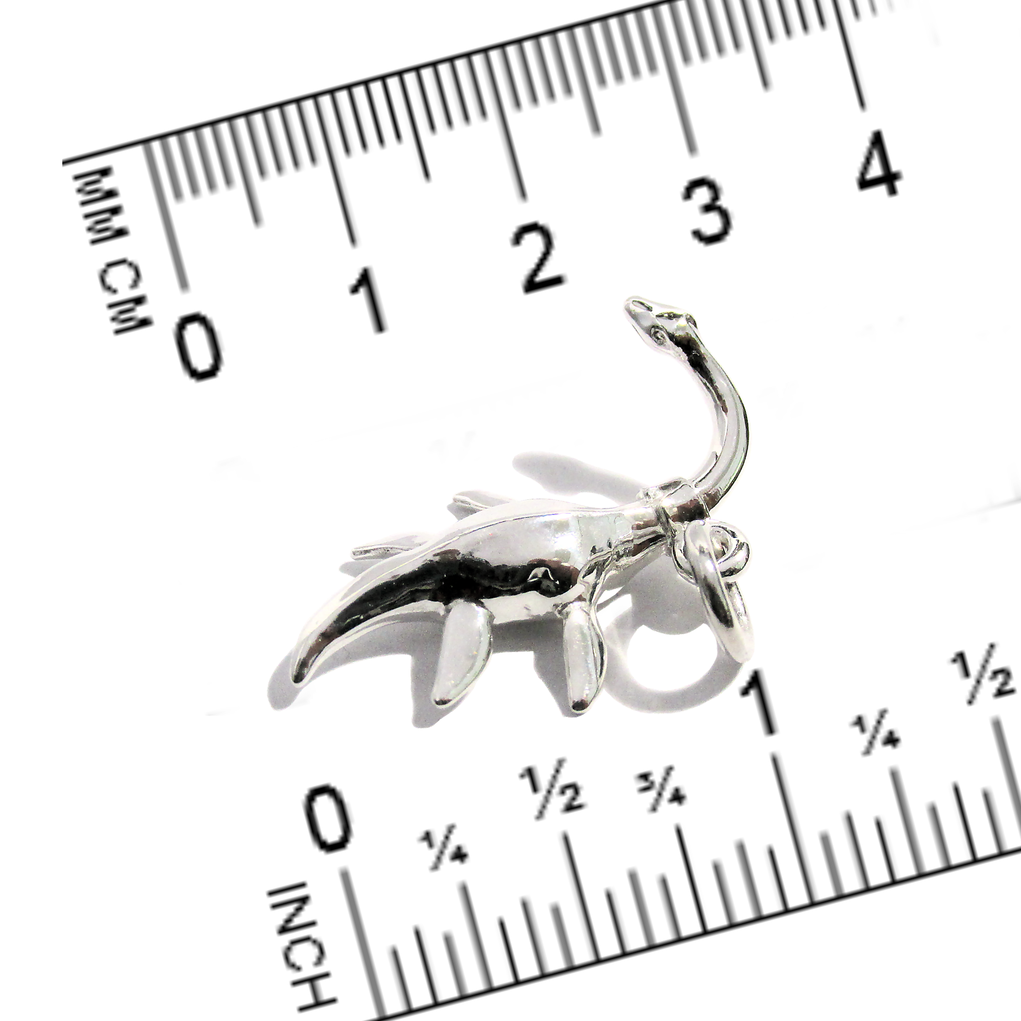 Dije Monstruo del Lago Ness en Plata 925 | Joyería Nessie - Imagen 6