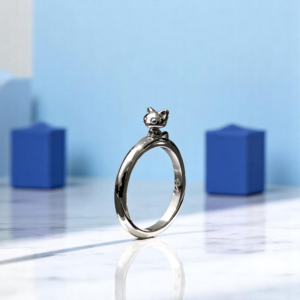 Anillo Gato en Plata 925 | Colección Criaturas de mi Jardín
