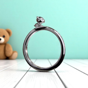 Anillo Osito en Plata 925 | Colección Criaturas de mi Jardín