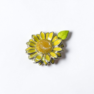 Colgante Girasol (Verano) en Plata y Esmalte Vitrificado