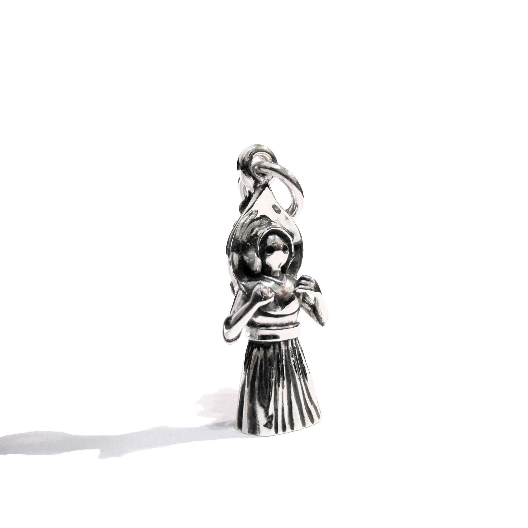 Dije Monstruo de Flatwoods en Plata 925 | Joyería de Críptidos - Imagen 2
