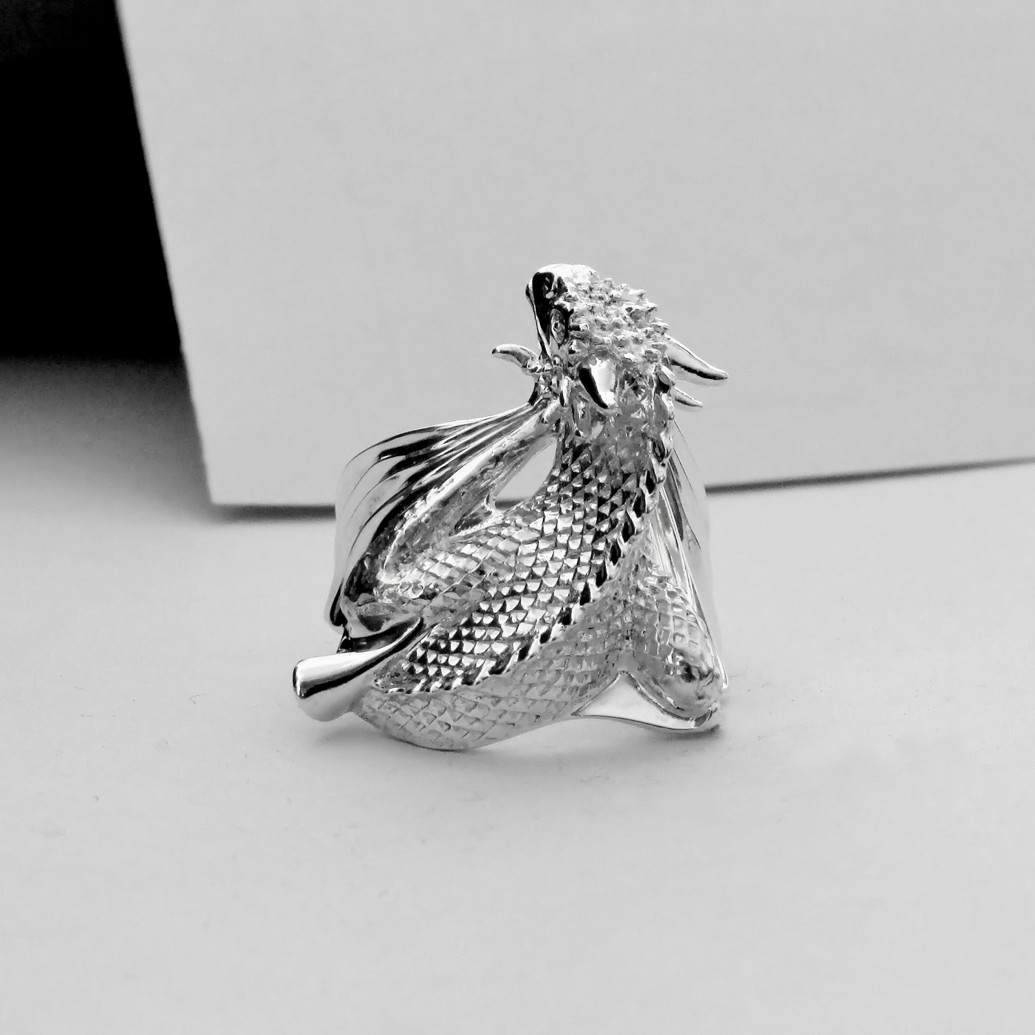 Anillo Dragón Escultural en Plata 925 | Diseño Fantasía Épica - Imagen 2